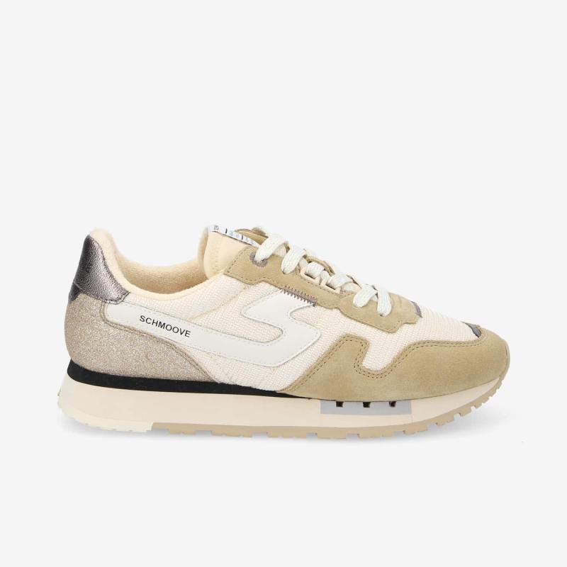 ATHENE RUNNER W - KNIT/SUEDE/SPAN - BEIGE/DORE